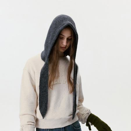Simple Series Daily Solid Color Wool Polyester Blend Earflap Hat 2