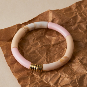 Eenvoudige Serie Retro Gemengde Kleurengradient Hars Damesarmbanden h5