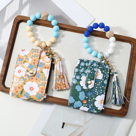 Eenvoudige Serie Dagelijkse Bloemkralen, Gemengde Kleuren, Legering Tasbedels 2