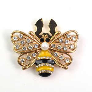 Luxurious Series Cute Animal Metal Rhinestone Cufflinks h5