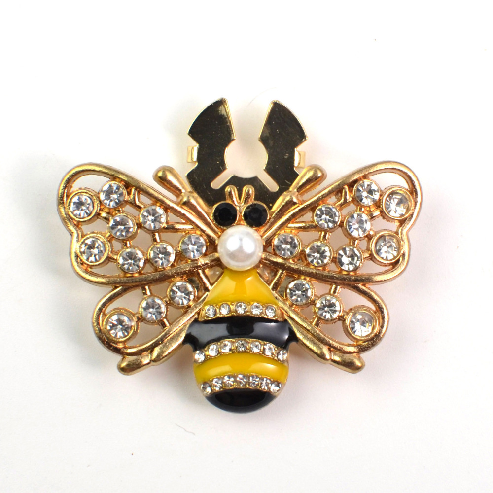 Luxurious Series Cute Animal Metal Rhinestone Cufflinks