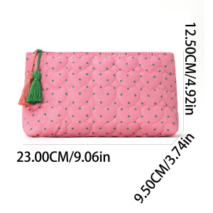 Simple Series Casual Polka Dots Tassel Polyester Makeup Bags h5 Picture6