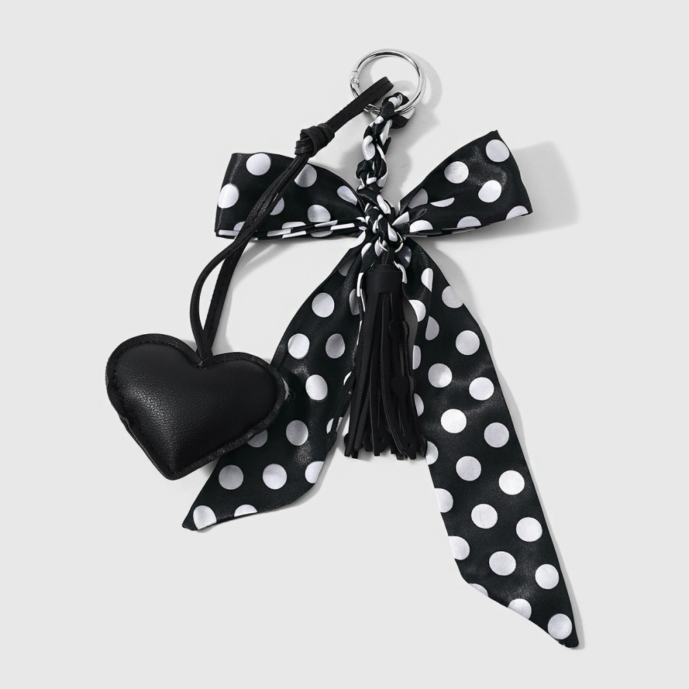 Simple Series Daily Heart Polka Dots Dachshund Alloy Bag Charms