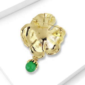 Luxurious Series Classic Flower Metal Rhinestone Brooches h5 Picture3