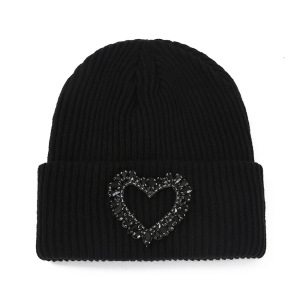 Luxurious Series Daily Heart Solid Color Polyester Beanie h5