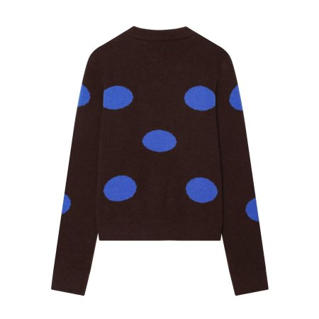 Retro Polka Dots Loose Fit Knitted Jumper 2