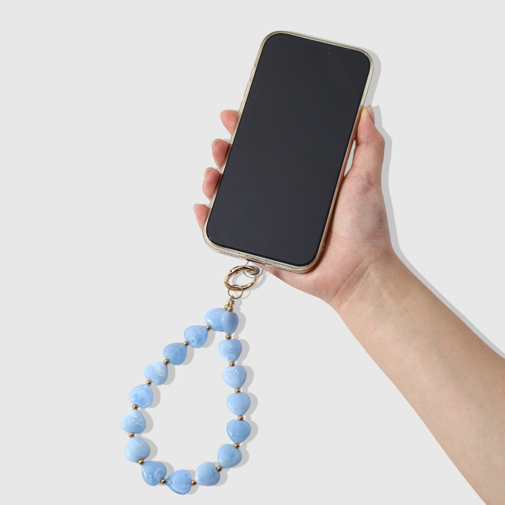 Simple Series Daily Heart Beads Alloy Phone Chain h5Picture5