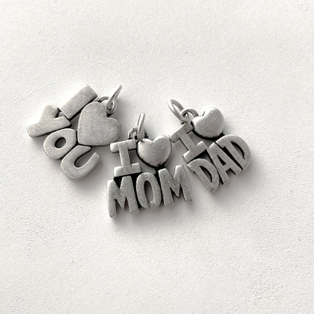 Simple Series Diy Letter Heart Stainless Steel Waterproof Women's Pendants 2
