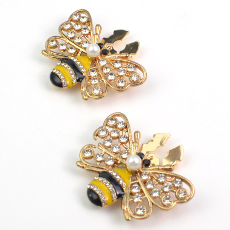 Luxurious Series Cute Animal Metal Rhinestone Cufflinks 2