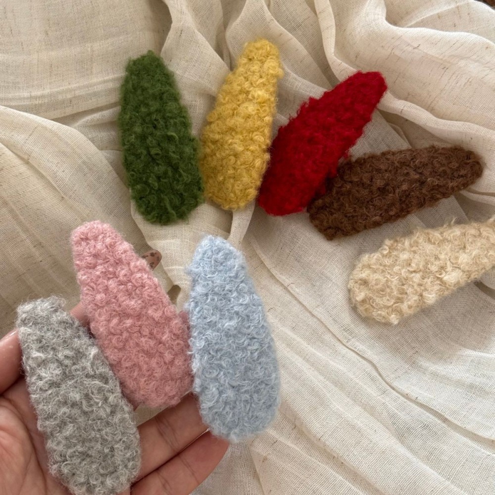 Simple Series Daily Solid Color Fabric Hair Clips Picture2