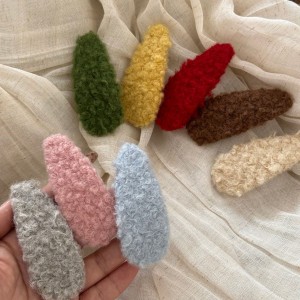 Simple Series Daily Solid Color Fabric Hair Clips h5 Picture2