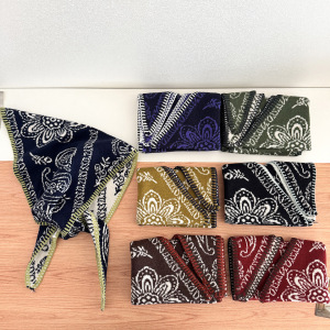 Ethnic Series Casual Mixed Color Paisley Pattern Polyester Triangular Scarves h5 Picture2