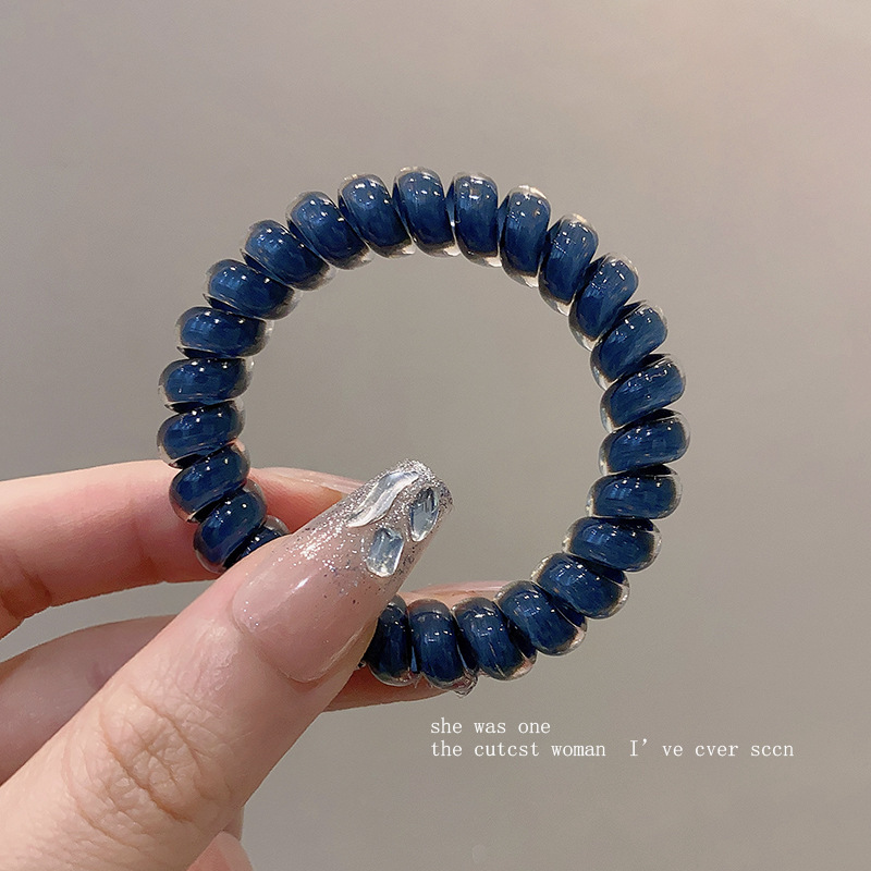 Simple Series Daily Solid Color Plastic Hair Ties 
