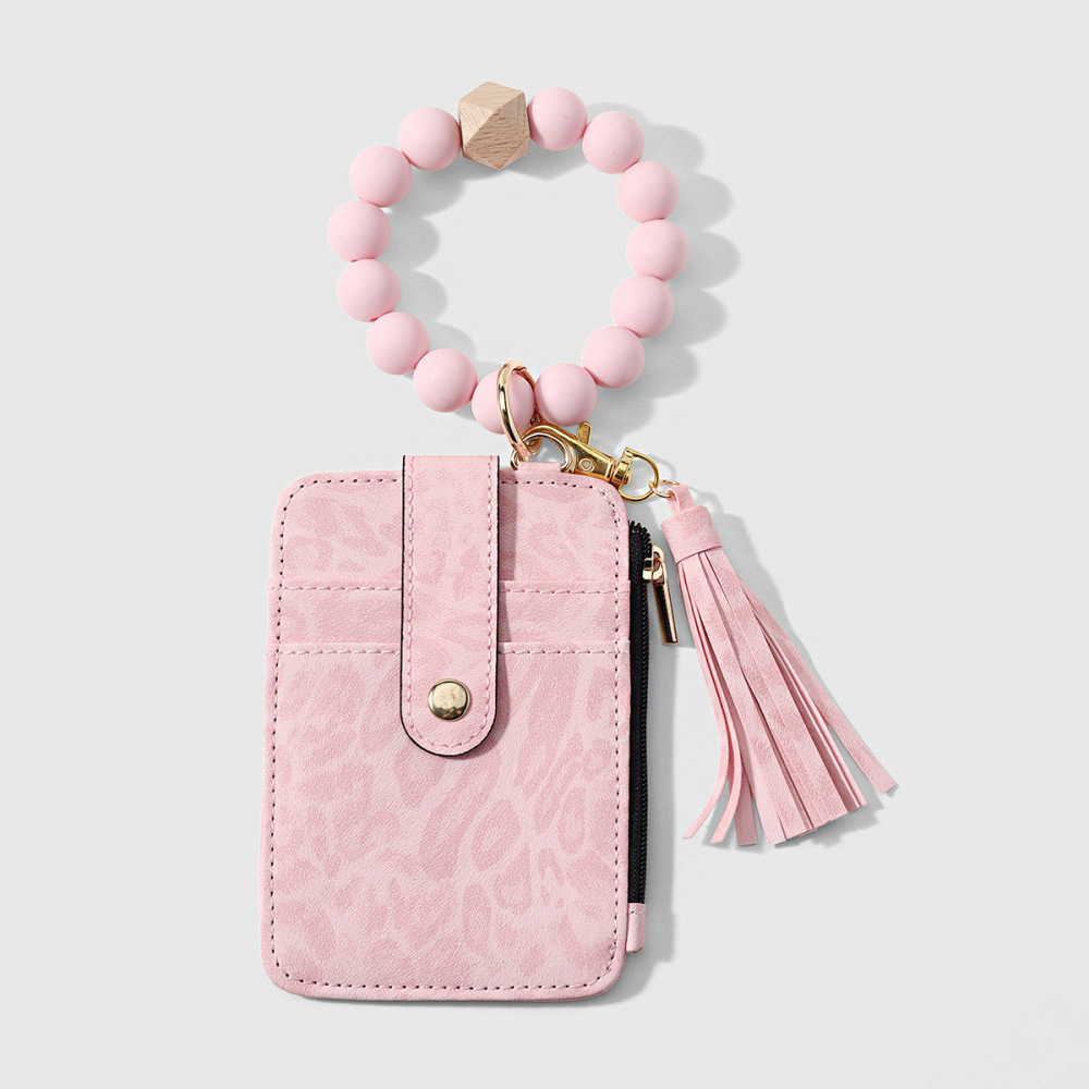 Simple Series Daily Leopard Print Beads Alloy Bag Charms 