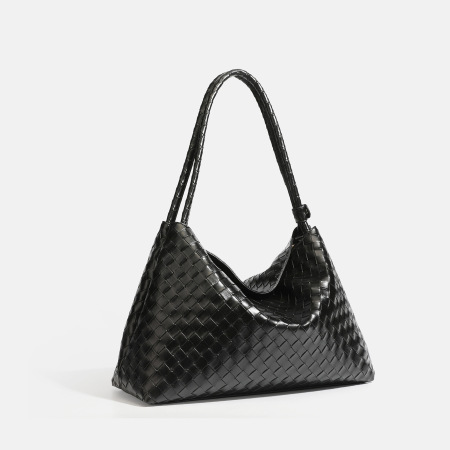 Parisian Chic Style Woven Solid Color Woven Pu Women's Square Shoulder Bags 2
