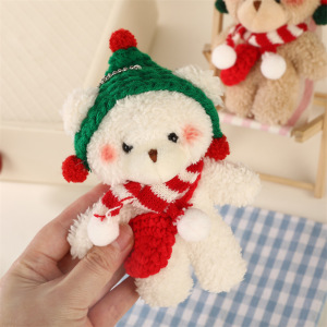 Cute Christmas Bear Plush Bag Charms h5 Picture3