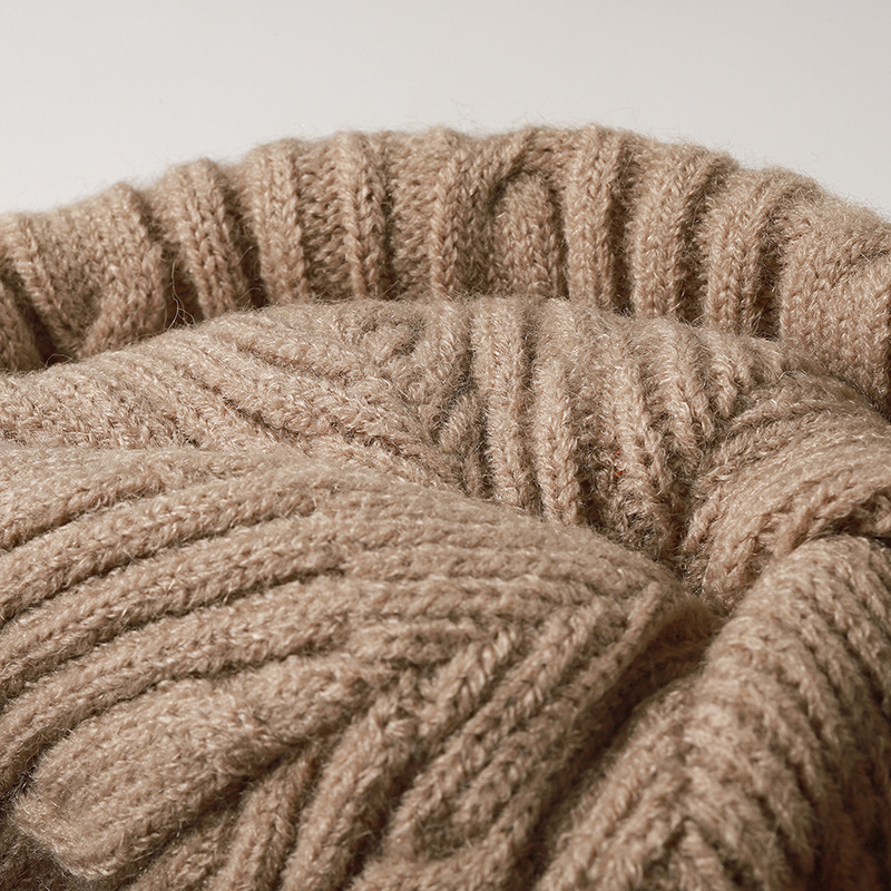 Simple Series Daily Mixed Color Wool Polyester Blend Beanie Picture4