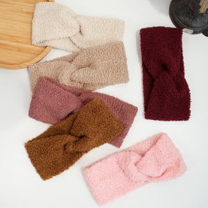 Simple Series Dagelijkse Strikjes Effen Kleur Gedraaide Polyester Haarbanden h5 Afbeelding4