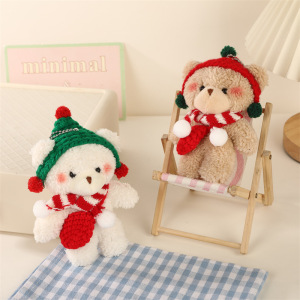 Cute Christmas Bear Plush Bag Charms h5 Picture2