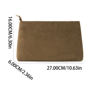 Einfache, Einfarbige Kosmetiktaschen Aus Wildleder Für Damen h5 Bild5