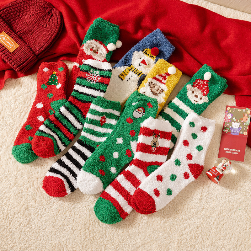High Bounce Cute Christmas Mid-Calf Socks h5Picture4