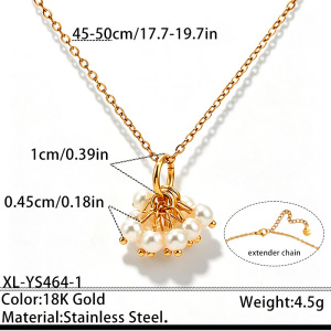 Luxurious Series Elegant Circle Stainless Steel Waterproof Gold Color Women's Jewelry Sets h5