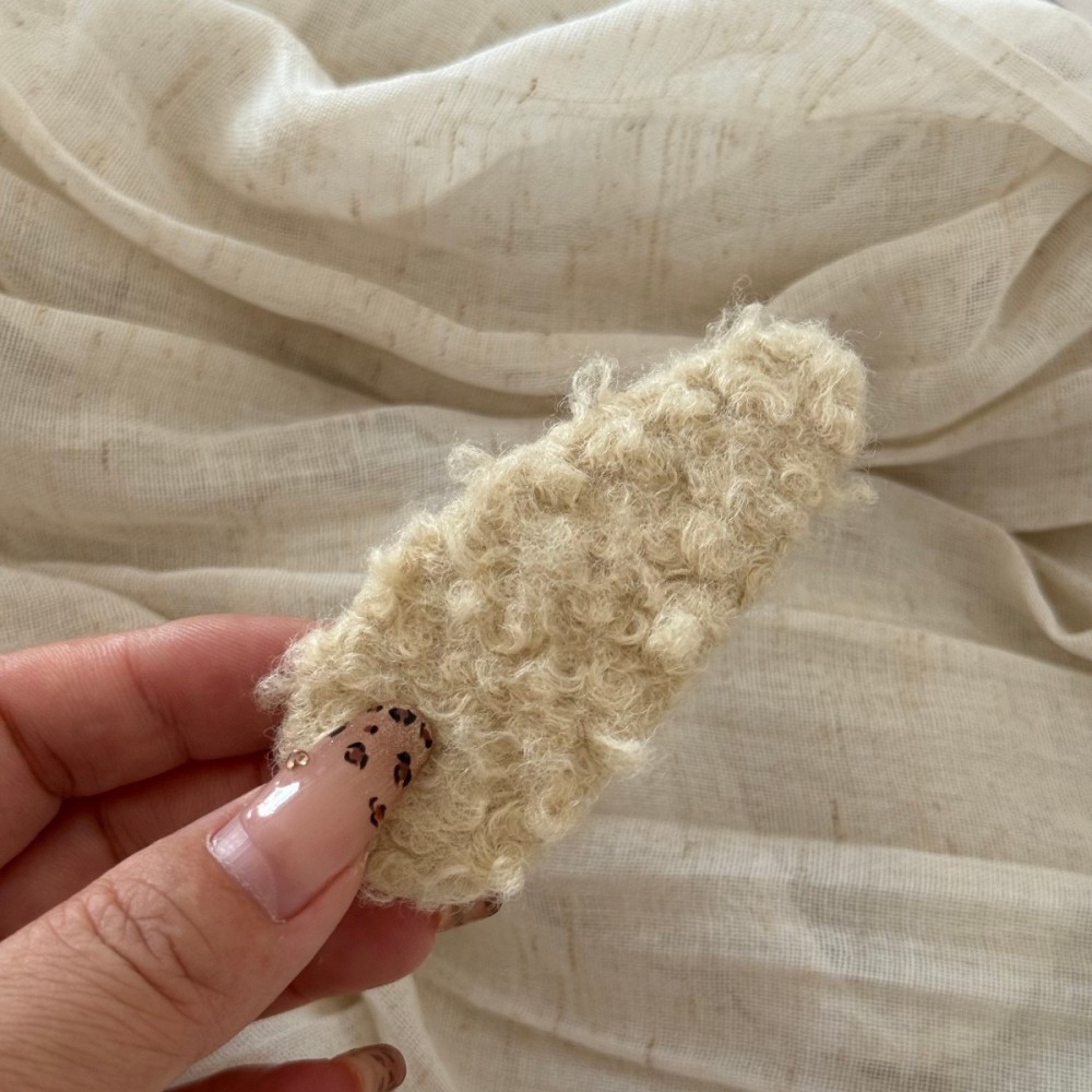 Simple Series Daily Solid Color Fabric Hair Clips 