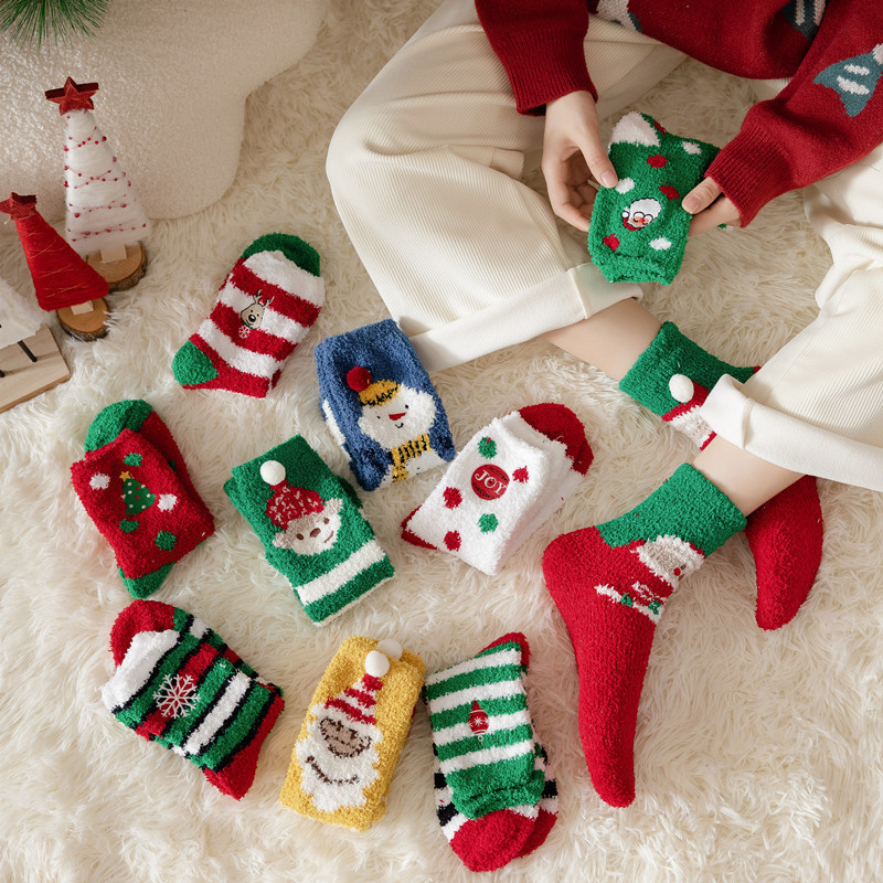 High Bounce Cute Christmas Mid-Calf Socks h5Picture3