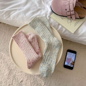 Women's Slight Bounce Basic Solid Color Mid-Calf Socks h5 Picture4