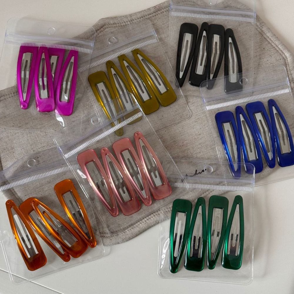 Simple Series Daily Solid Color Alloy Hair Clips Picture3