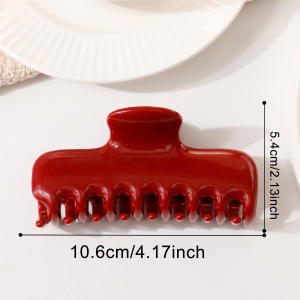 Simple Series Daily Solid Color Polystyrene Hair Claws h5