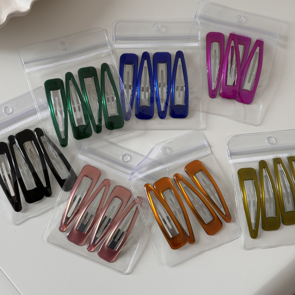 Simple Series Daily Solid Color Alloy Hair Clips Picture2