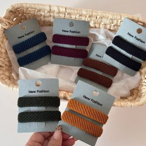 Simple Series Daily Solid Color Fabric Hair Clips h5 Picture2
