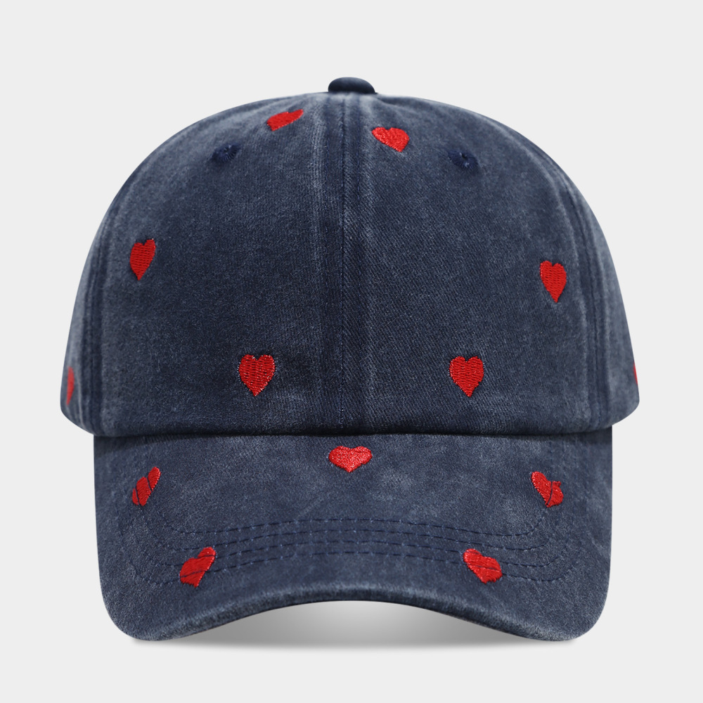 Simple Series Casual Heart Solid Color Cotton Baseball Cap Picture4