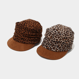 Boinas De Mujer De Ante Con Estampado De Leopardo Retro De La Serie Simple h5 Imagen4