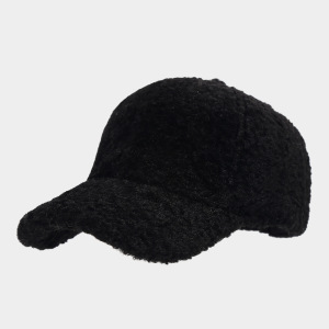 Simple Series Daily Solid Color Imitation Fur Baseball Cap h5