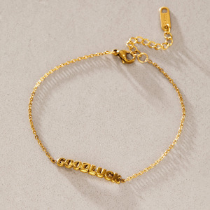 Devil's Eye Stainless Steel Waterproof Gold Color Zircon Women's Charm Bracelets h5 Picture3