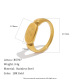 Gold Color/Ring Size 6/Style1 