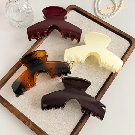 Simple Series Daily Solid Color Gradient Color Acrylic Hair Claws