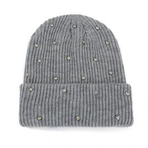 Simple Series Casual Solid Color Polyester Beanie h5 