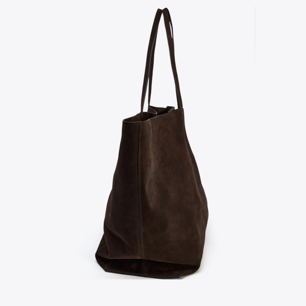 Casual Style None Solid Color Suede Women's Square Tote Bags h5Picture5