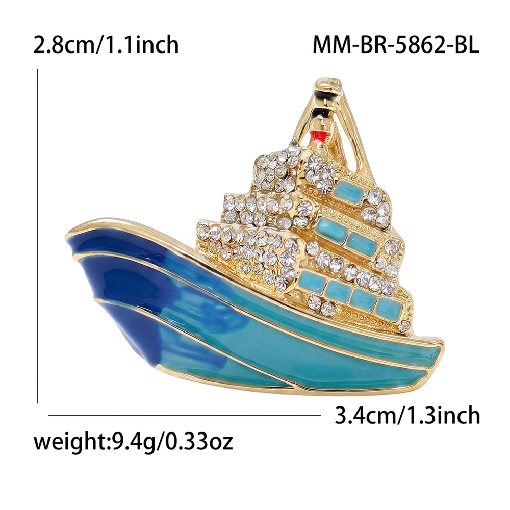 Simple Series Casual Cartoon Oceanic Style Metal Brooches