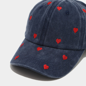 Simple Series Casual Heart Solid Color Cotton Baseball Cap h5 Picture3
