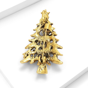 Ethnic Series Vacation Christmas Plant Metal Rhinestone Brooches h5 Picture2