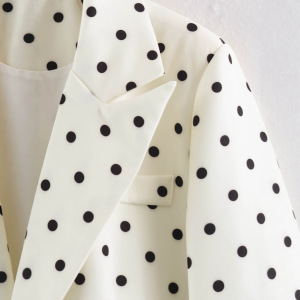 Elegant Polka Dots Button Slim Fit Jackets & Coats h5 Picture4