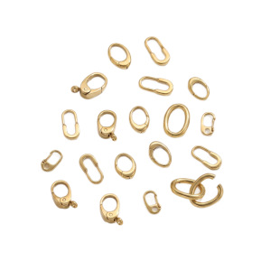 Simple Series Diy Irregular Shape Stainless Steel Waterproof   Gold Color  Links & Connectors h5 Picture5