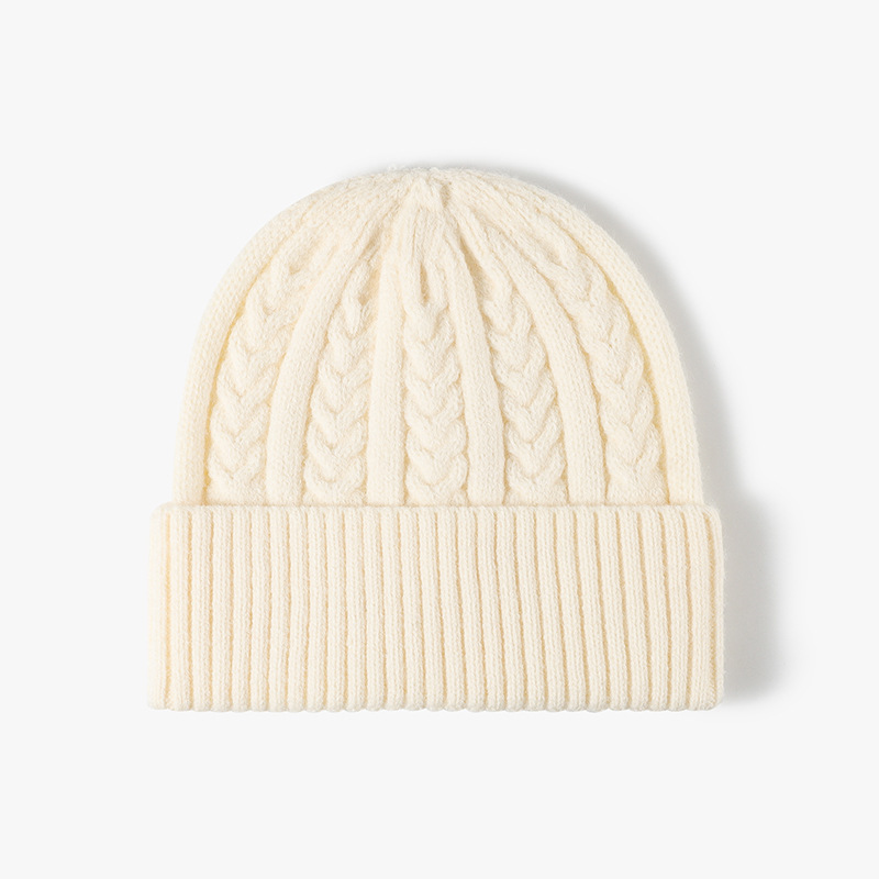 Simple Series Daily Solid Color Imitation Fur Beanie