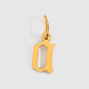 Simple Series Diy Letter Stainless Steel Waterproof   Gold Color  Women's Pendants h5 