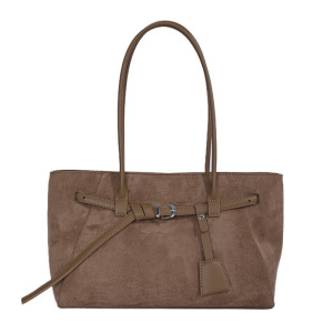Old Money Style Solid Color Suede Women's Tote Bag h5 