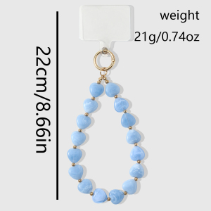 Simple Series Daily Heart Beads Alloy Phone Chain h5 Picture2